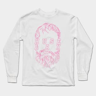 HuseLax Pink Long Sleeve T-Shirt